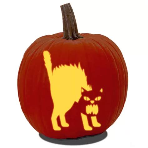 67 cute cat pumpkin carving patterns for free – Artofit