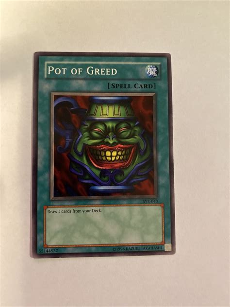 Mavin Yu Gi Oh Yugioh Starter Deck Yugi Evolution Pot Of Greed Spell