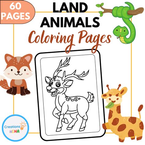 Land Animals Coloring Pages | Made By Teachers