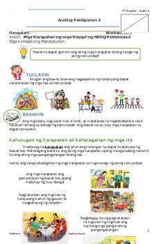 Araling Panlipunan Worksheets For Grade Free Worksheet Theme Route