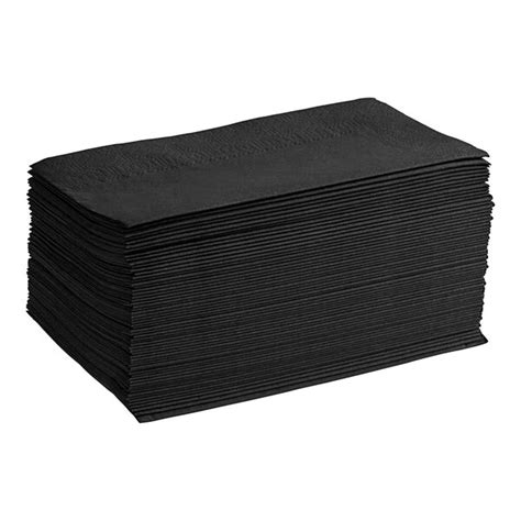 Black Paper Dinner Napkins Ply X Hoffmaster Pack