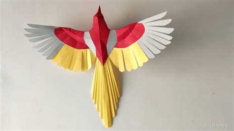 How To Make Paper Bird Paper Art And Craft Artshilpvidhya Diy