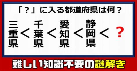 【謎解き】難しい知識不要のひらめき脳トレ！5問 ネタファクト