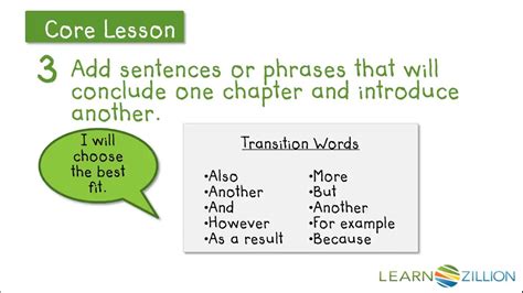 Add Transition Words And Phrases To Informational Writing Youtube