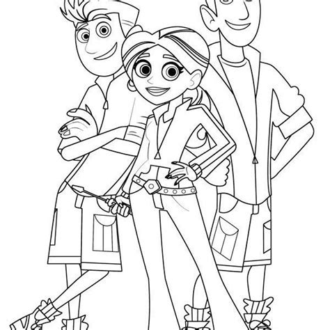 Zach and Donita from Wild Kratts Coloring Pages - Free Printable ...