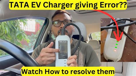 Common Tata Ev Charger Error Errors And Resolution Must Watch For