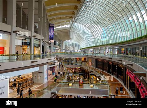 The Shoppes At Marina Bay Sands A Luxury Shopping Mall In The Marina