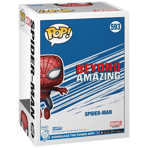 Funko Pop Bobble Head Figur 593 Marvel Spider Man 80th Anniversary First Appearance Smyths