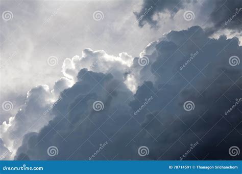 The Formation of Rain Clouds. Stock Image - Image of nature, cloudy ...