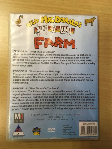 Old Macdonalds Sing Along Farm Dvd Reduced Bargain