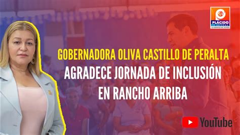 Gobernadora Oliva Castillo De Peralta Agradece Jornada De Inclusi N En