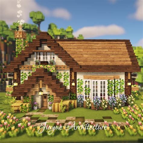 Minecraft Tutorial How To Build A Aesthetic Granny S Cottage