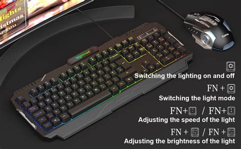 Anivia Gaming Keyboard And Mouse Set Wired LED Backlight Keyboard