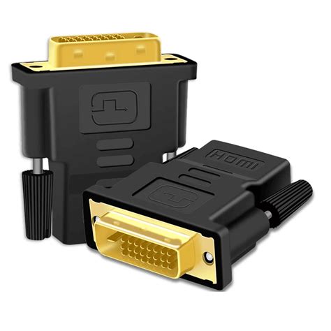 Adaptador Dvi D Macho Hdmi Hembra Negro