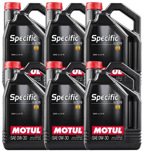 Motul 30 Liters SPECIFIC LL-01 FE 0W-30 100% Synthetic Engine Oil 6 X ...