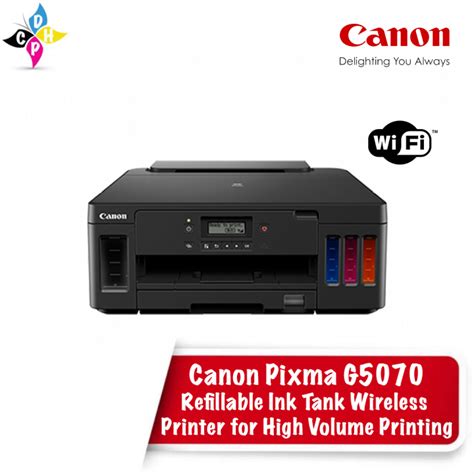 Canon Pixma G Refillable Ink Tank Wireless Printer For High Volume