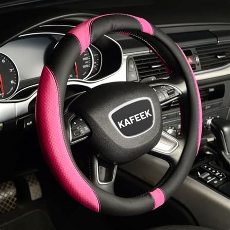 Amazon KAFEEK Steering Wheel Cover Universal 15 Inch Microfiber