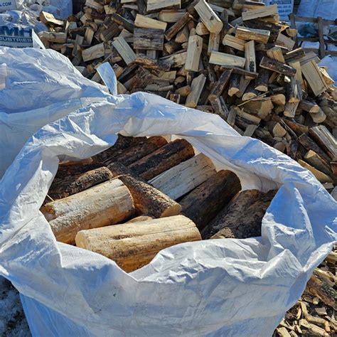 Pine Firewood Available In Bulk And Bulk Bag Calgary Tmh Industries