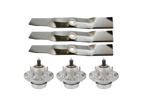 John Deere X500 X520 48" Mower Deck Spindle Assembly and Blade Kit ...