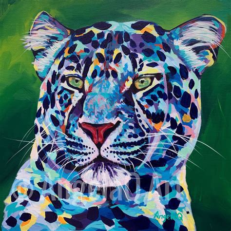 Gaze” Leopard Painting Animal Paintings Leopard Art