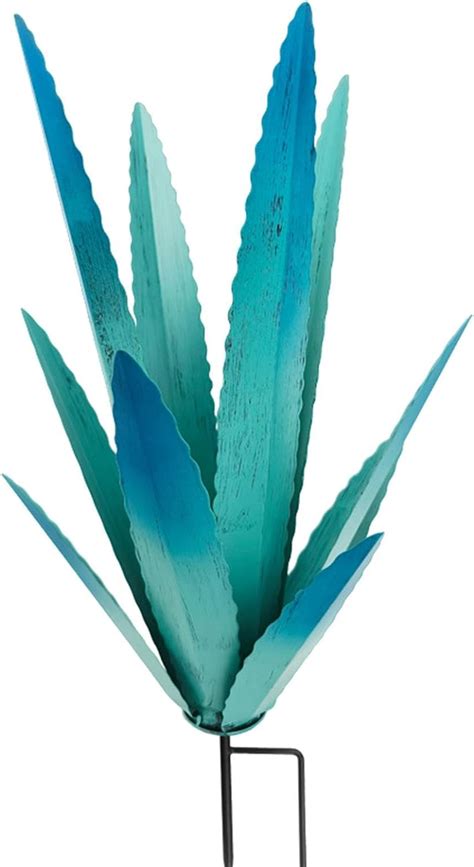 Dirfuny Tequila Rustic Sculpture Metal Agave Plant Garden Yard Art