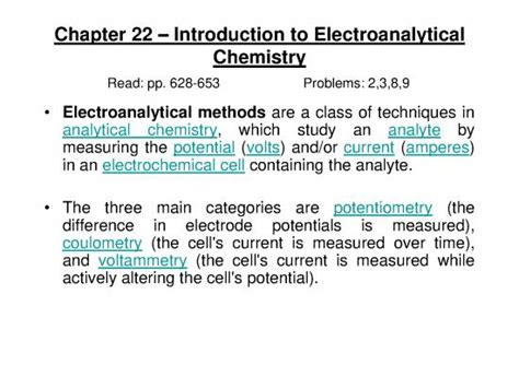 Electroanalytical Methods Pdf Chem Chapter Potentiometry