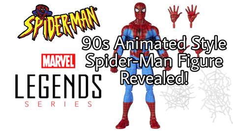 Marvel Legends Spider Man 90s Animated Style Cel Shaded 6 Inch Action