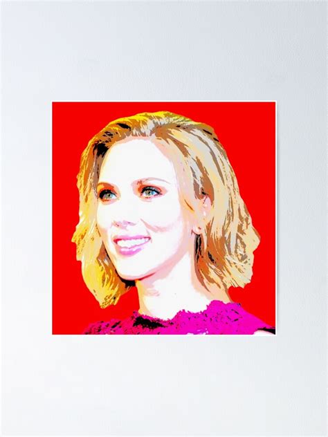 Scarlett Johansson Poster By Oryan80 Redbubble