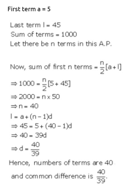 How Many Terms Are There In An Arithmetic Sequence With First Term 5 Common Difference 3 And