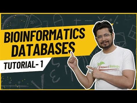 Bioinformatics Databases Bioinformatics Tutorial Youtube