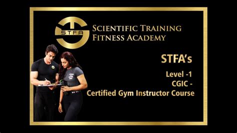 Certified Gym Instructor Course Cgic Stfa Scientific Training