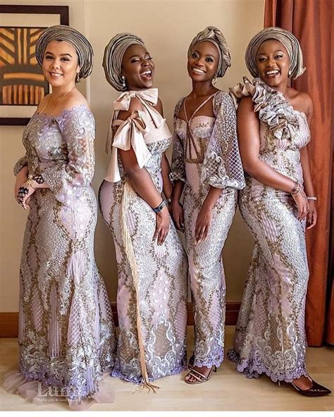 Image May Contain People People Standing Aso Ebi Lace Styles