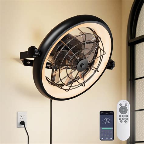wall mount fan  remoteapp control  quiet wall mounted fan