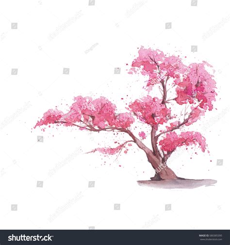 sakura tree drawing 1
