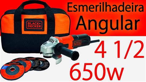 Esmerilhadeira Bleken Decker Esmerilhadeira Angular Black Decker