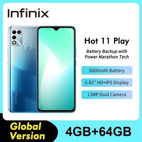 Infinix Hot Play Global Version HD Display Smartphone MAh Battery Helio G MP