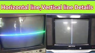 Crt Tv Horizontal Line Problem Crt Tv Fault Repair In B Doovi