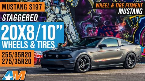 Mustang S197 Staggered 20x8 And 20x10 25535r20 And 27535r20 Wandt Fitment Youtube