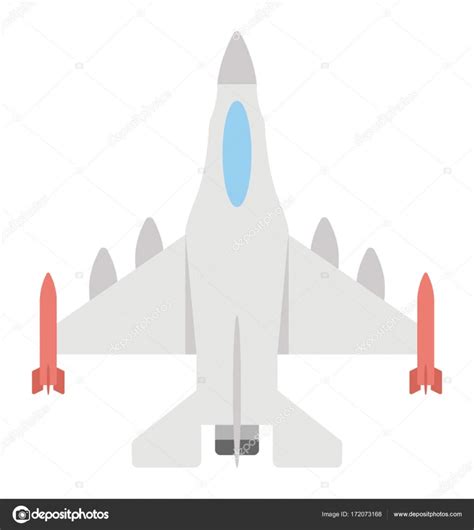 Air force Jet Vector Icon — Stock Vector © creativestall #172073168