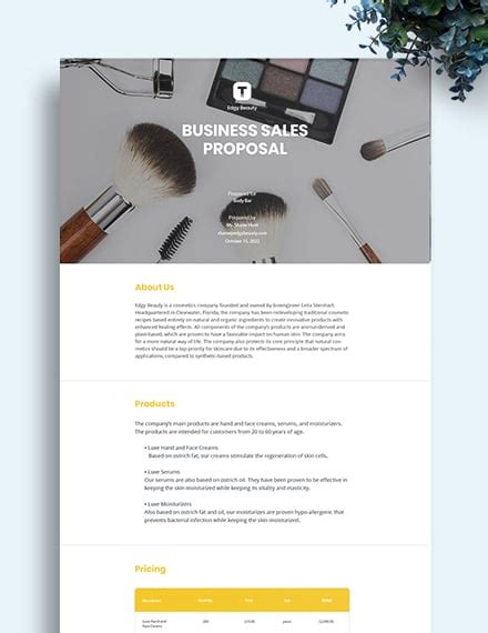 7+ FREE Sales Proposal Templates - Microsoft Word (DOC) | Template.net