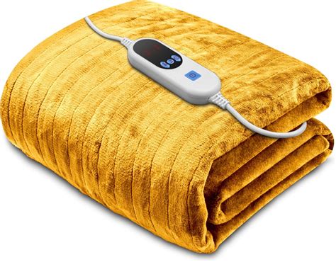 Purus Electric Heated Throw Blanket 160 X 120cm Machine Washable Soft