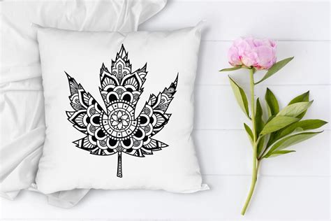 Leaf Mamdala Svg Leaves Mandala Svg Leaves Mandala By Doodle Cloud