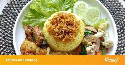 Resep Nasi Kuning Serundeng Sederhana Rumahan di Yummy App