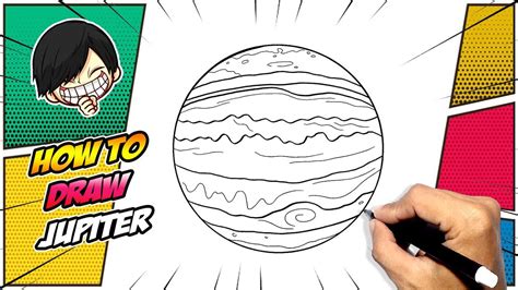 How To Draw Jupiter Easy Youtube