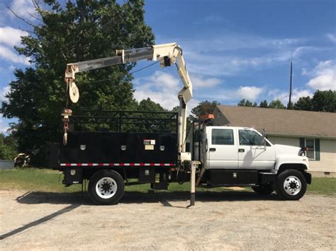 1999 Gmc C7500 Gmc 7500 Crew Cab Dump Truck N65 Crane Cat 7 2 Die