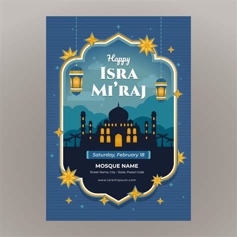 Isra Mi Raj Poster Concept 16751205 Vector Art At Vecteezy