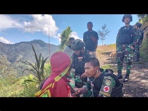 Satgas Yonif Kk Gelar Bakti Kesehatan Di Pegunungan Bintang Papua