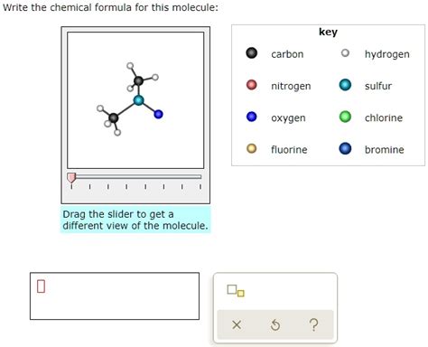 SOLVED: Write the chemica formula for this molecule: key carbon ...