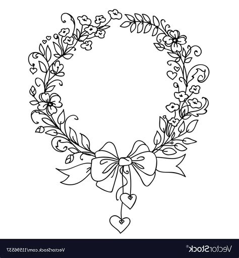 Wreath Silhouette Vector at Vectorified.com | Collection of Wreath ...