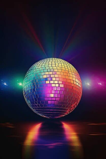 Premium Photo Vertical Image Of A Stunning Disco Ball With Fantastic